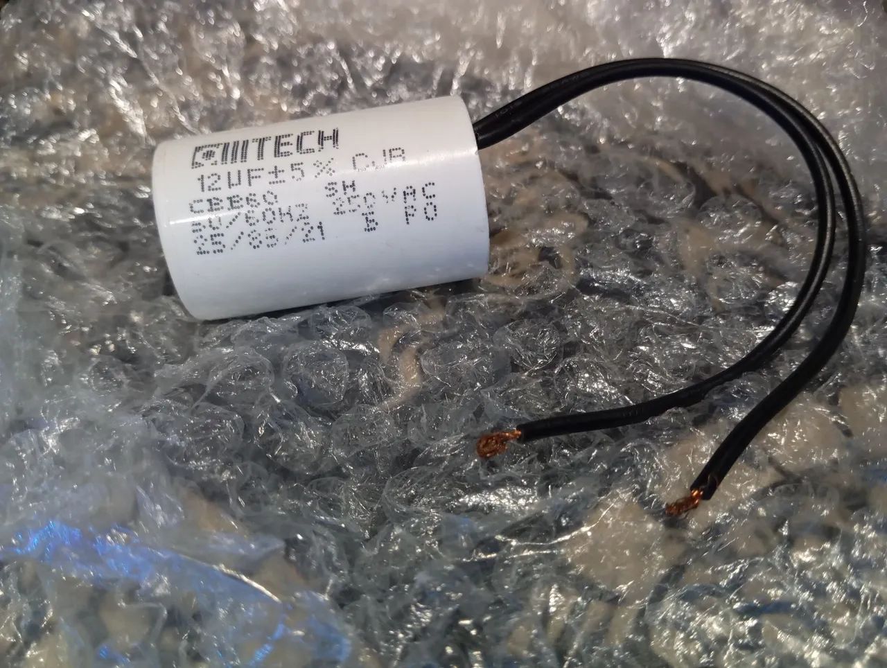 Capacitor 12uf X 250vca Motores 220v De Portão