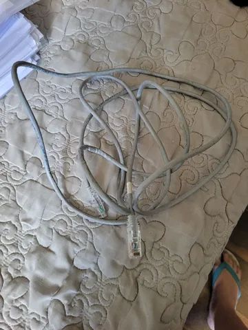 fio de telefone cabo telefônico cinza 2,5 m