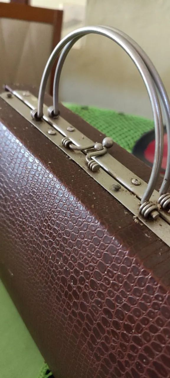 Bolsa de couro legítimo década 50 - Foto 2