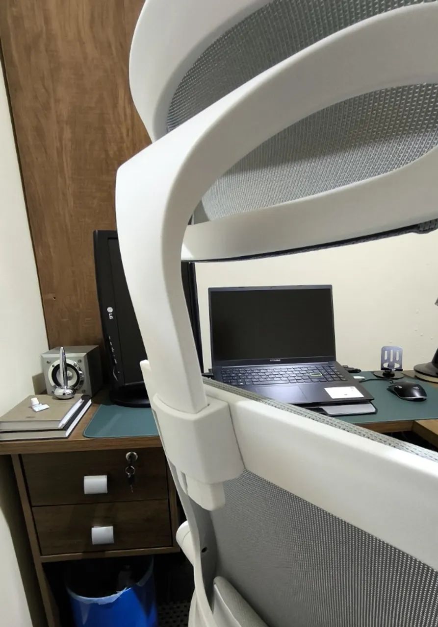 Cadeira Ergonômica ELEMENTS ASTRA (Cinza e Branco) - Foto 4