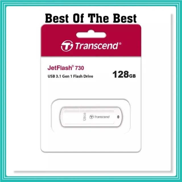 Pen Drive USB 3.1 JetFlash 730 De 128 GB Da Transcend Branco