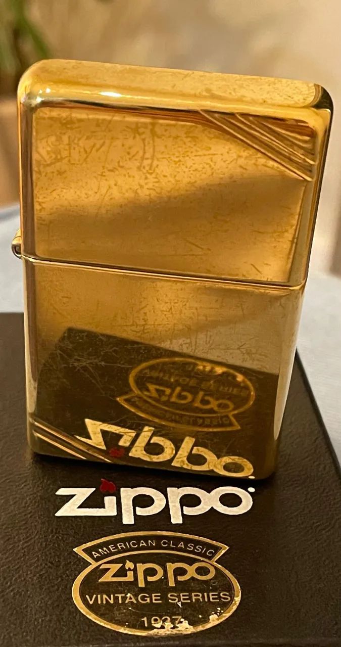 Isqueiro Zippo Brass Vintage anos 30