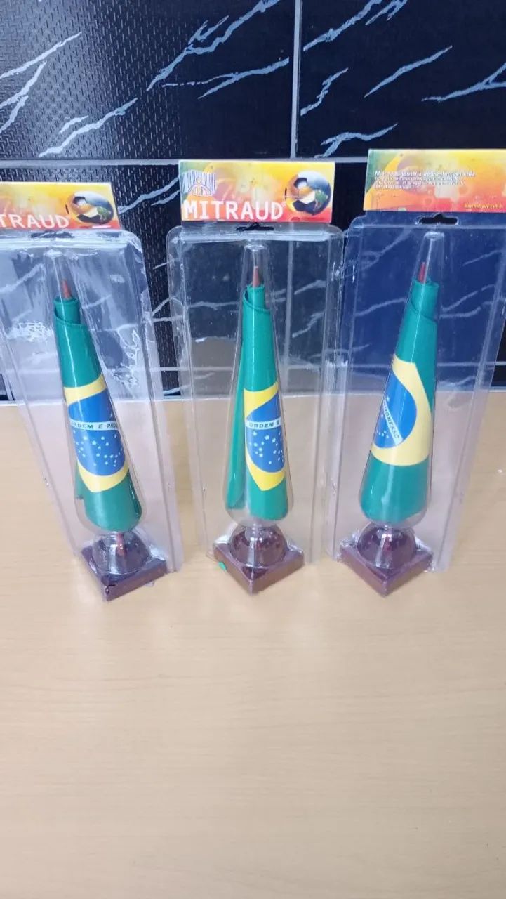 Bandeira do Brasil Mitraud 30 cm - Foto 4