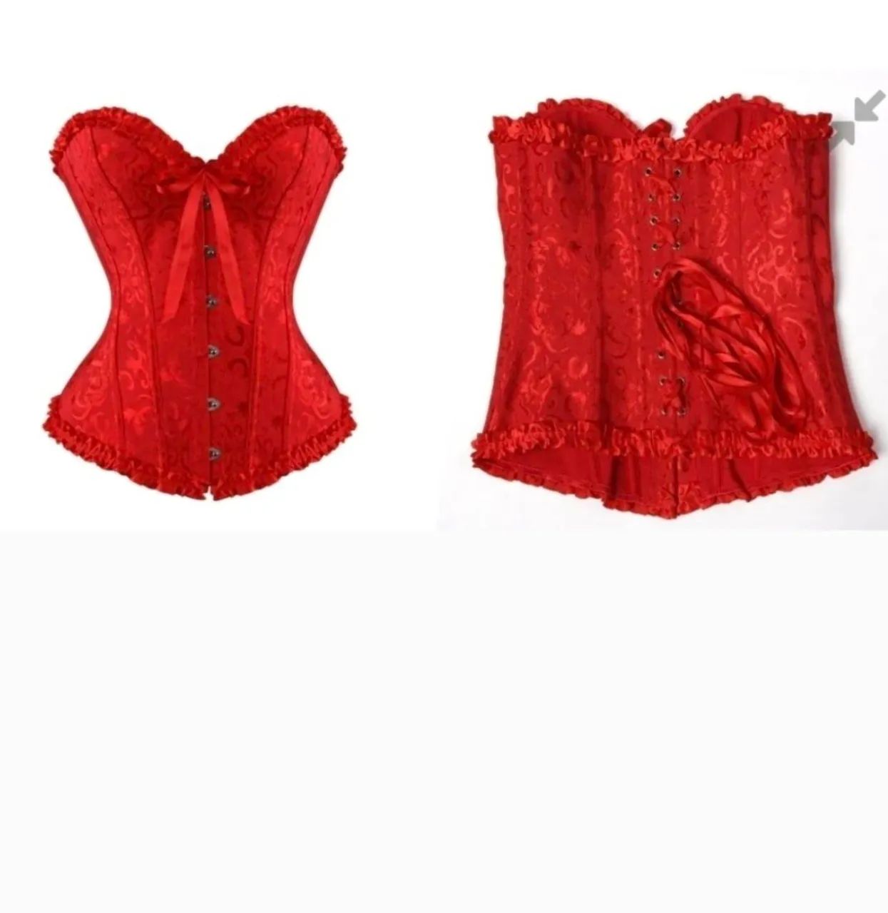 Corset espartilho vermelho tamanho M - Foto 3