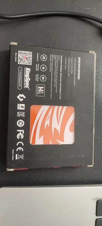 SSD 256GB KINGSPEC SATA III 2.5 COR LARANJA -NOTEBOOK / DESKTOP / ADAPTADOR USB  - Foto 2
