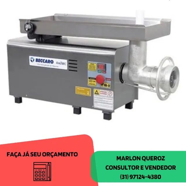 Moedor de carne Beccaro Boca 22 Inox Bivolt 
