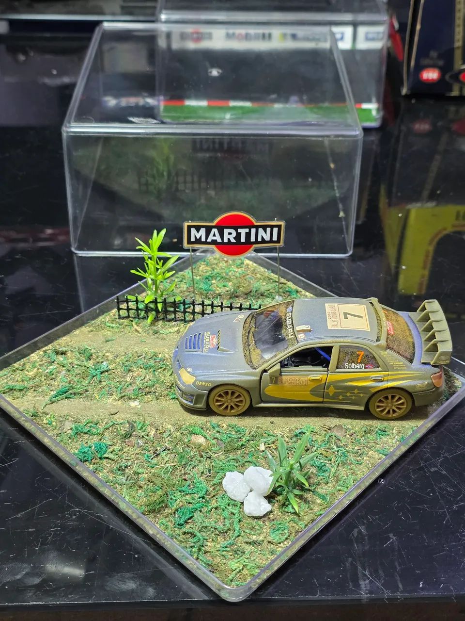 Miniatura com diorama rally martini 1:32 - Foto 2