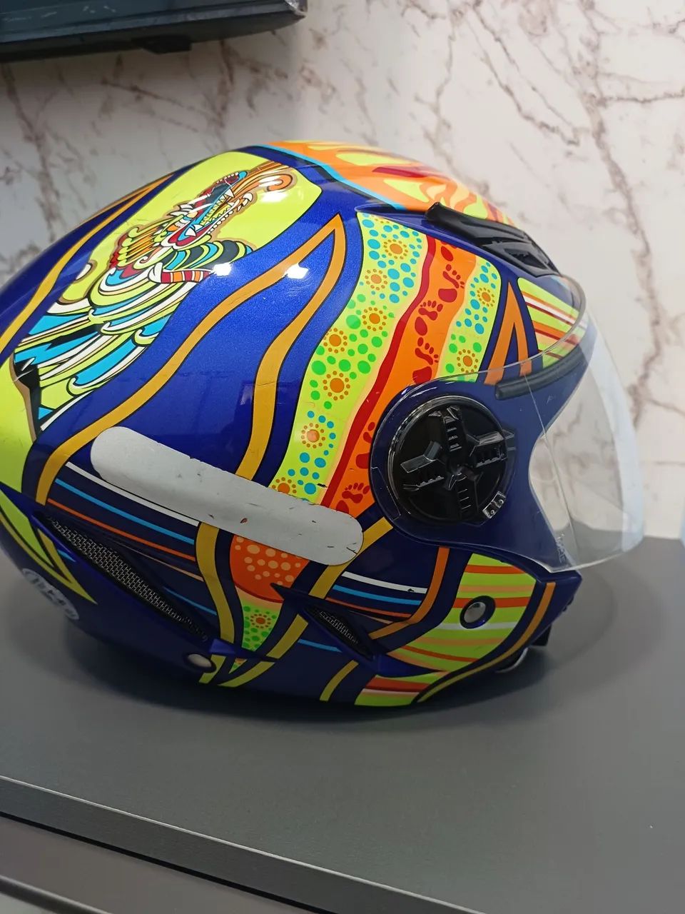 Capacete agv blade aberto 59-60 usado five continents Peças para