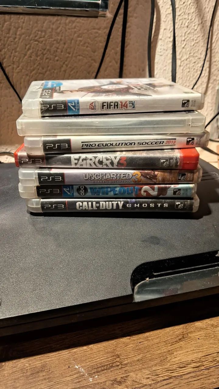 Playstation 3 Slim(bloqueado) com Controle - Foto 4