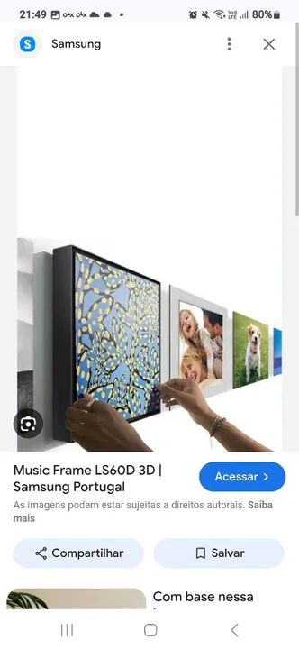 Music Frame Samsung LS60D - LACRADO - Foto 3