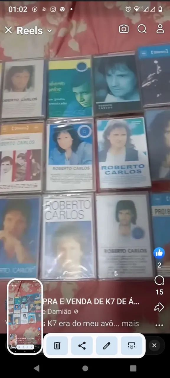 Vendo fitas k7 do Roberto Carlos  - Foto 2