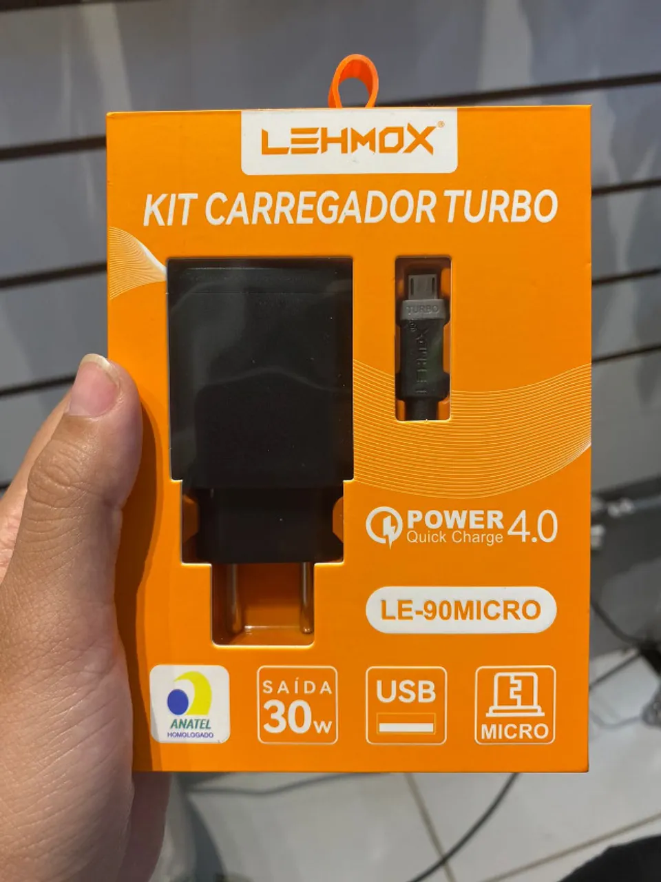 Carregador Turbo Power Micro Usb V8 Lehmox