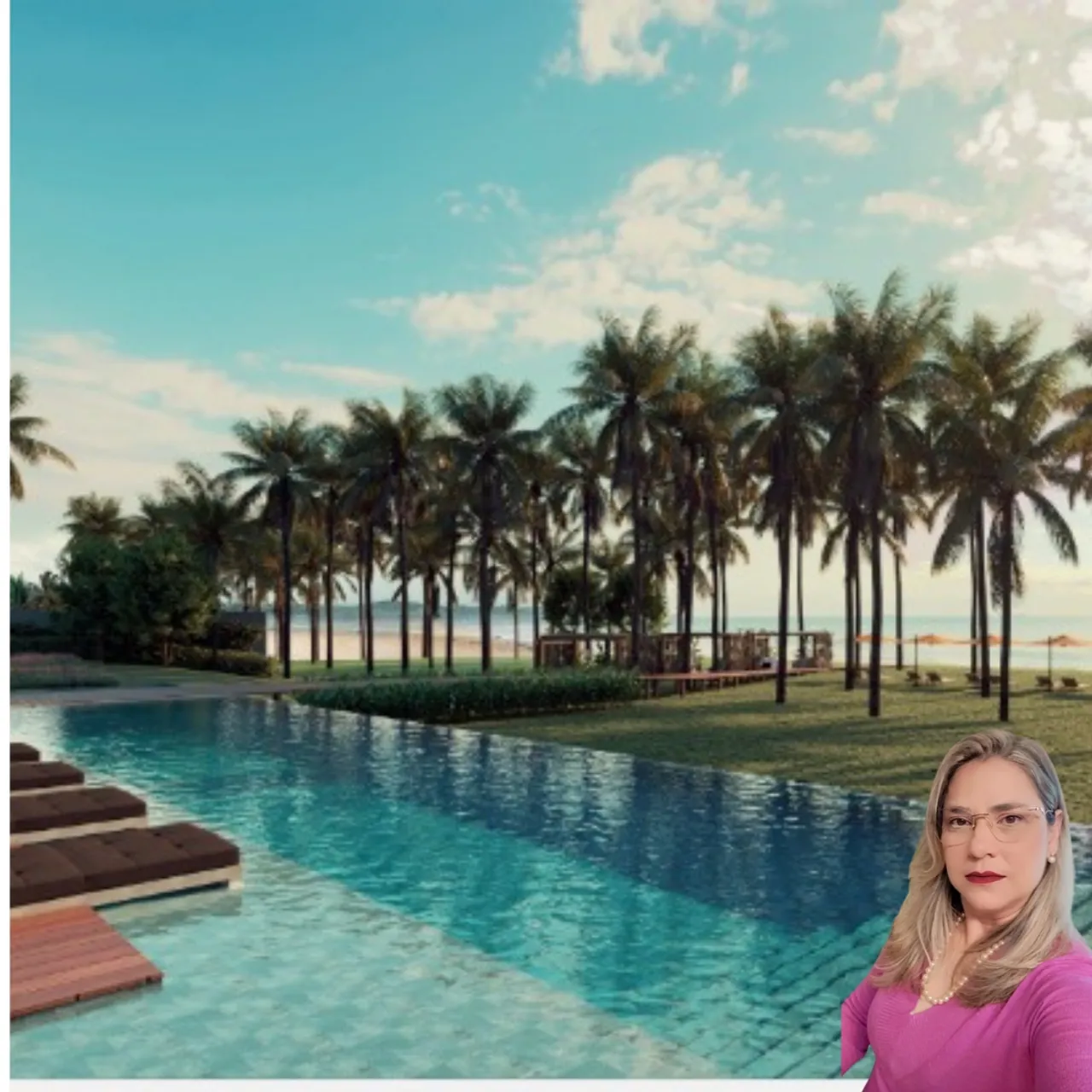Lançamento Flats a venda a beira mar com 35m² na praia dos carneiros