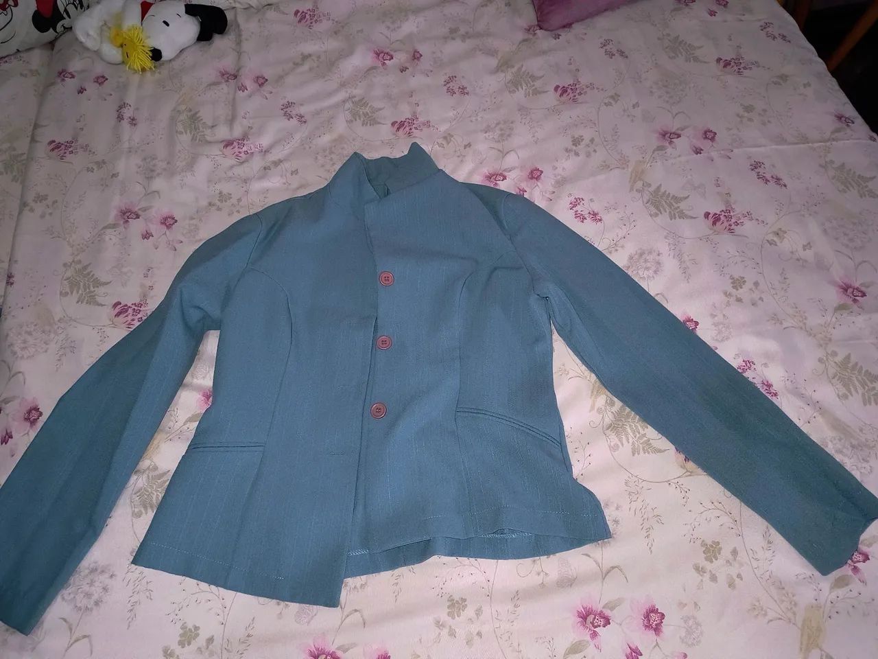 Conjunto Social Azul Elegante - Foto 5