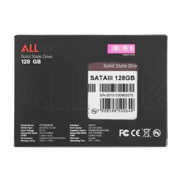 Ssd Alltek 128gb 2.5 Sata Iii 6 Gbs - Atkssds *ENTREGA GRÁTIS* - Foto 5