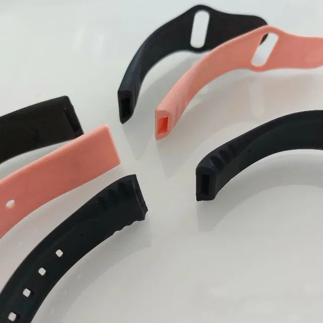 Pulseira p/ Smartwatch Silicone (Rosa ou Preta) - Foto 3