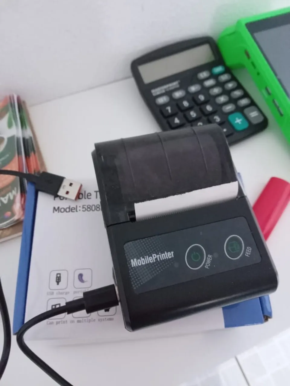 Impressora térmica portátil para celular