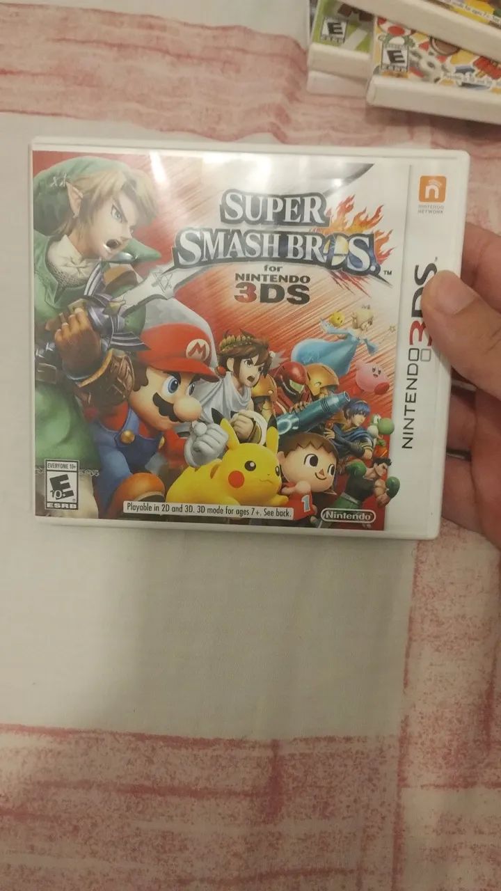 Super smash bros jogo nintendo 3ds leia a descrição