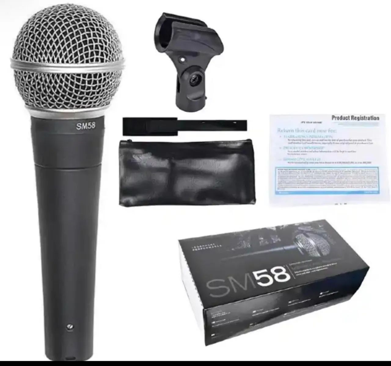 Microfone Shure Sm58 Profissional (Novo)