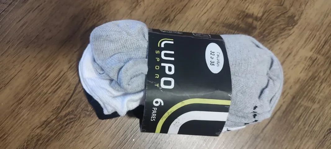 Kit com 18 pares de meias Lupo infantis tamanho 32 ao 35 cano baixo soquete - Foto 6