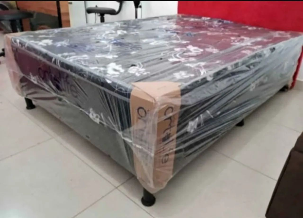 Cama Box de casal com excelente estrutura 5 cm de espuma  - Foto 2