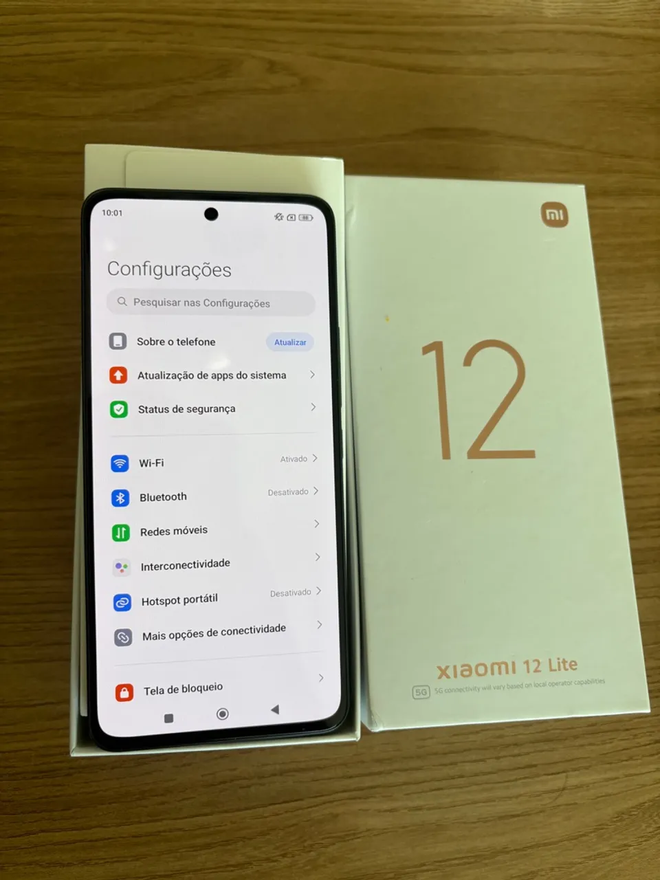 * Smartphone Xiaomi MI 12 Lite 256G Preto 8RAM