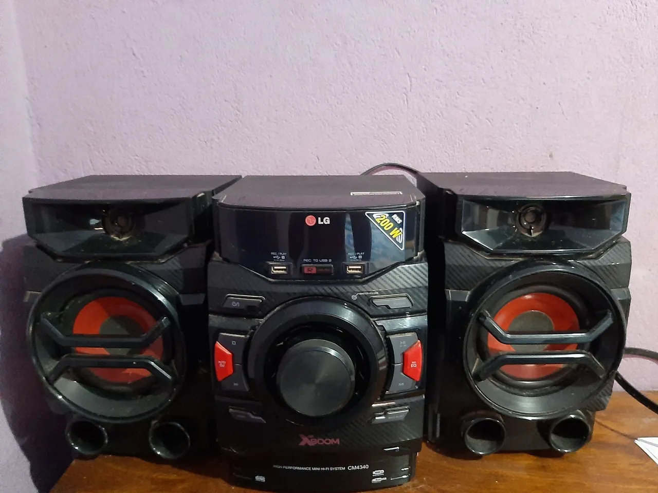 Mini System LG Xboom CM4340 200W - Ótimo Estado