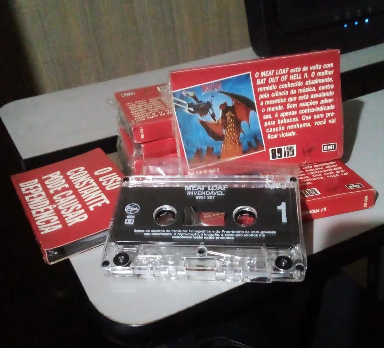 Lote de cassettes PROMO K7s do MEAT LOAF "Bat Out of Hell II", Virgin Records/EMI - Foto 2