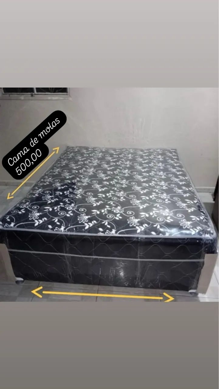 Cama de Molas - Conforto e Qualidade 500 entrega grátis 