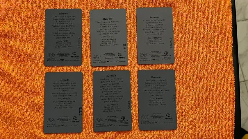 6 Cartões Telefônicos série Revoada - Foto 2