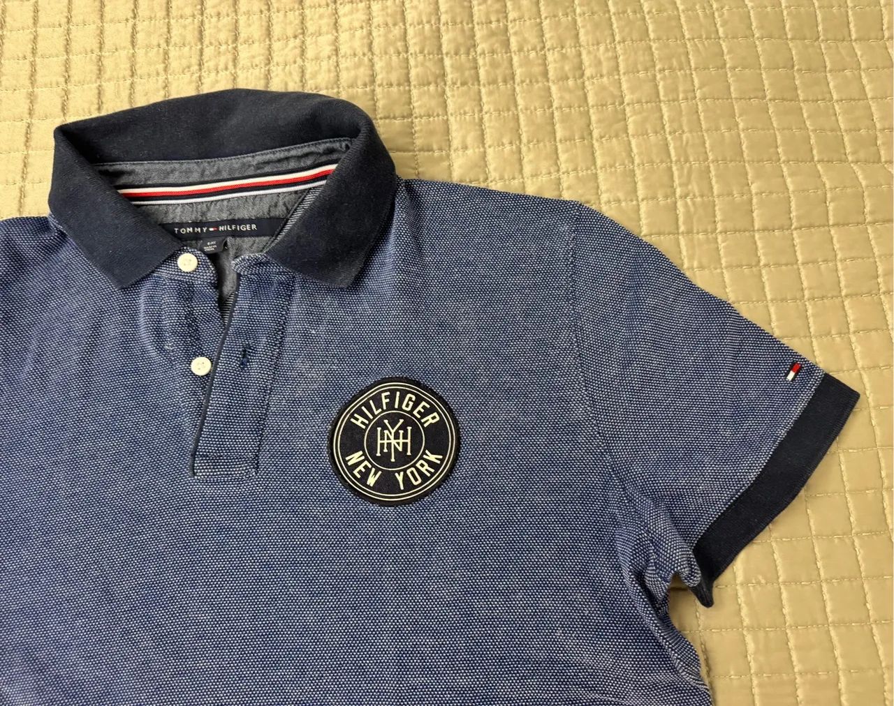 Camisa Polo Tommy Hilfiger Azul - Original - Foto 4