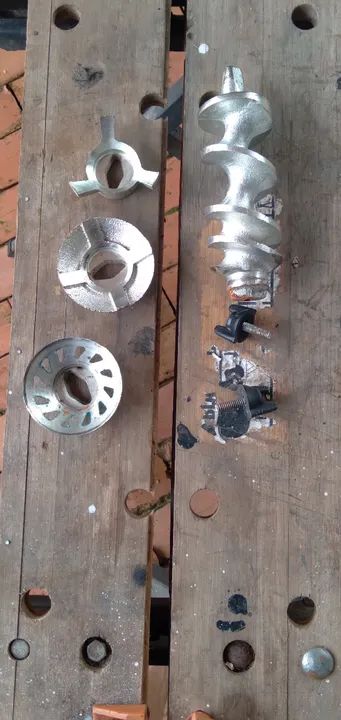 Maquina moedor de carne manual usada com manivela - Foto 4