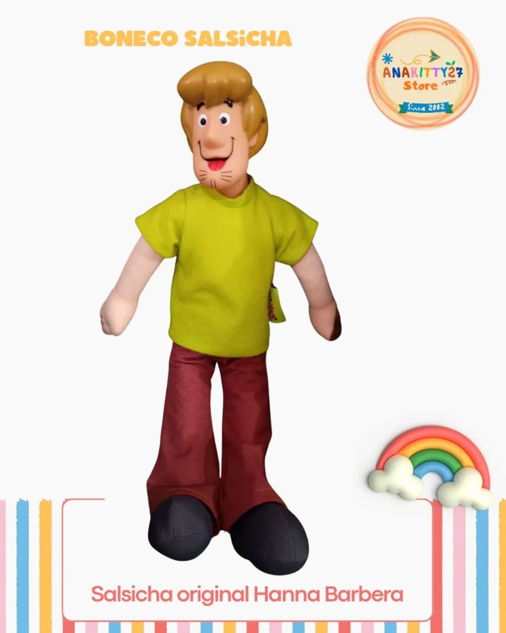 Bonecos Scooby-doo e Salsicha Original - Foto 2