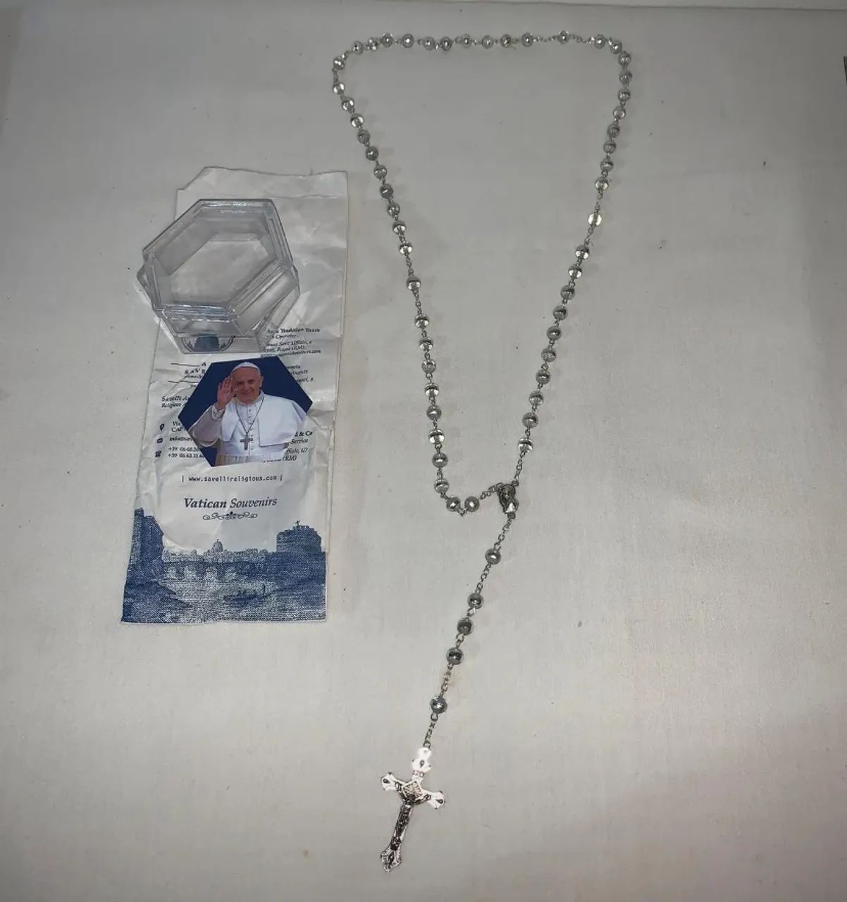 Terço Católico Papa Francisco Original Savelli Vaticano  - Foto 3