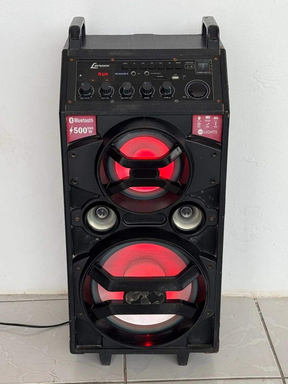 Caixa de Som Lenoxx Bluetooth 500W