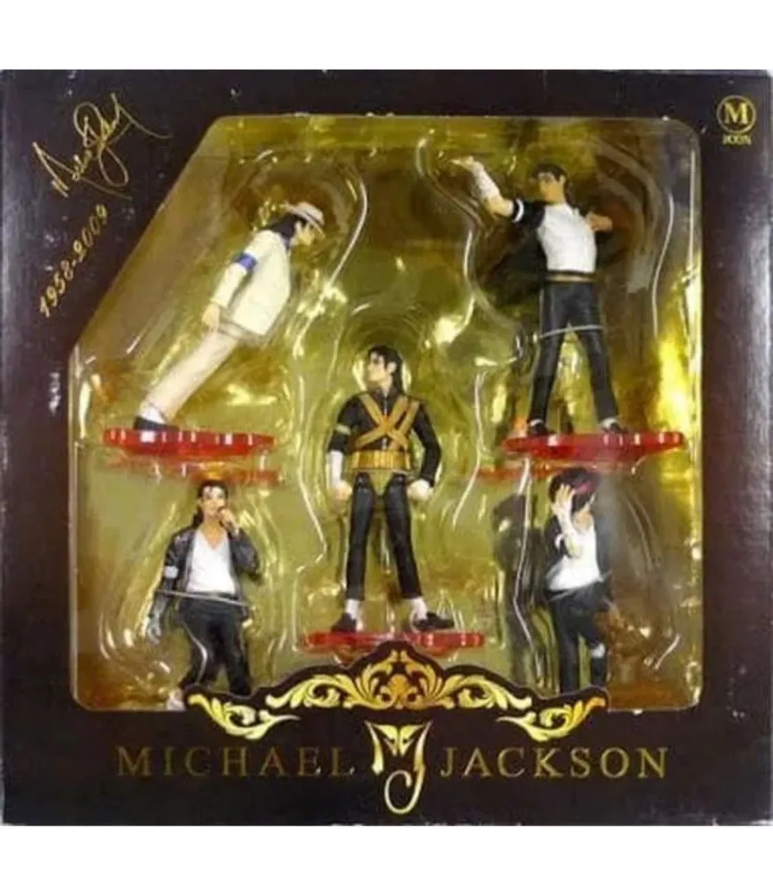 Coleção de Bonecos Michael Jackson - Edição Limitada 5 figuras historicas