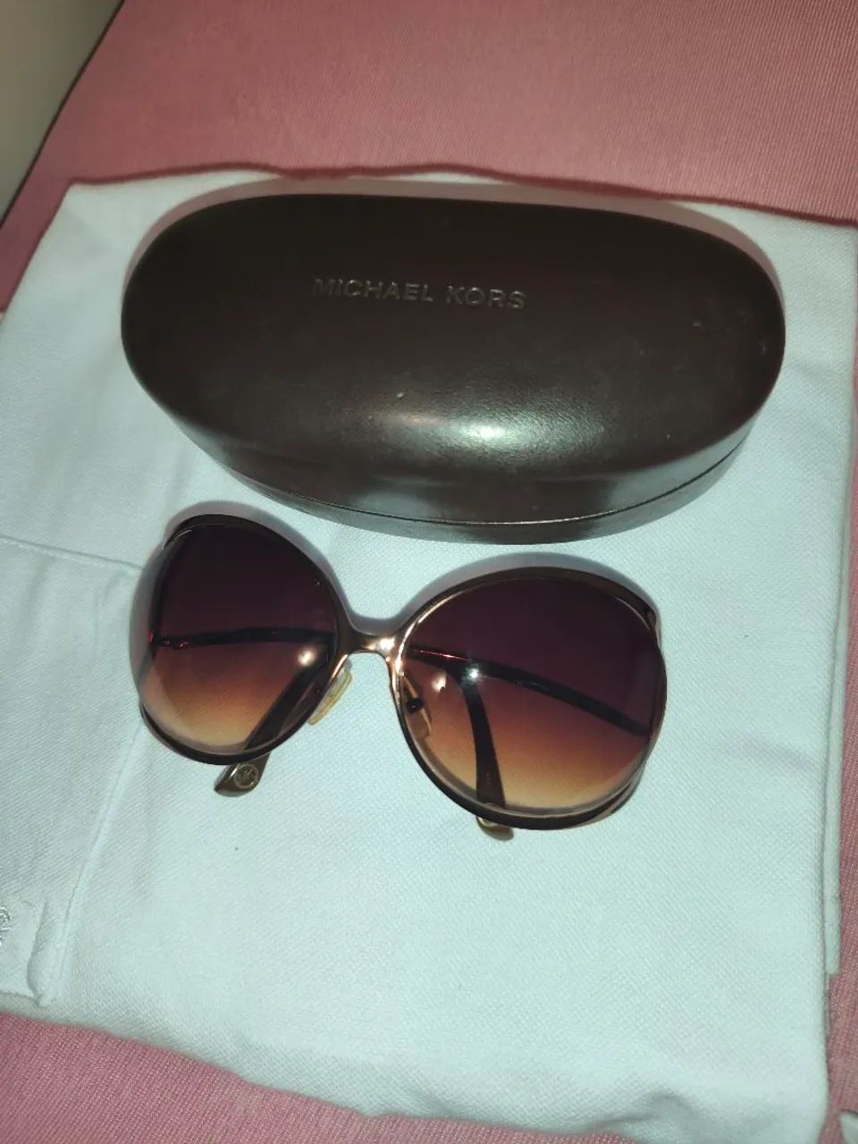 Óculos de sol Michael Kors caramelo Original Novo - Foto 5