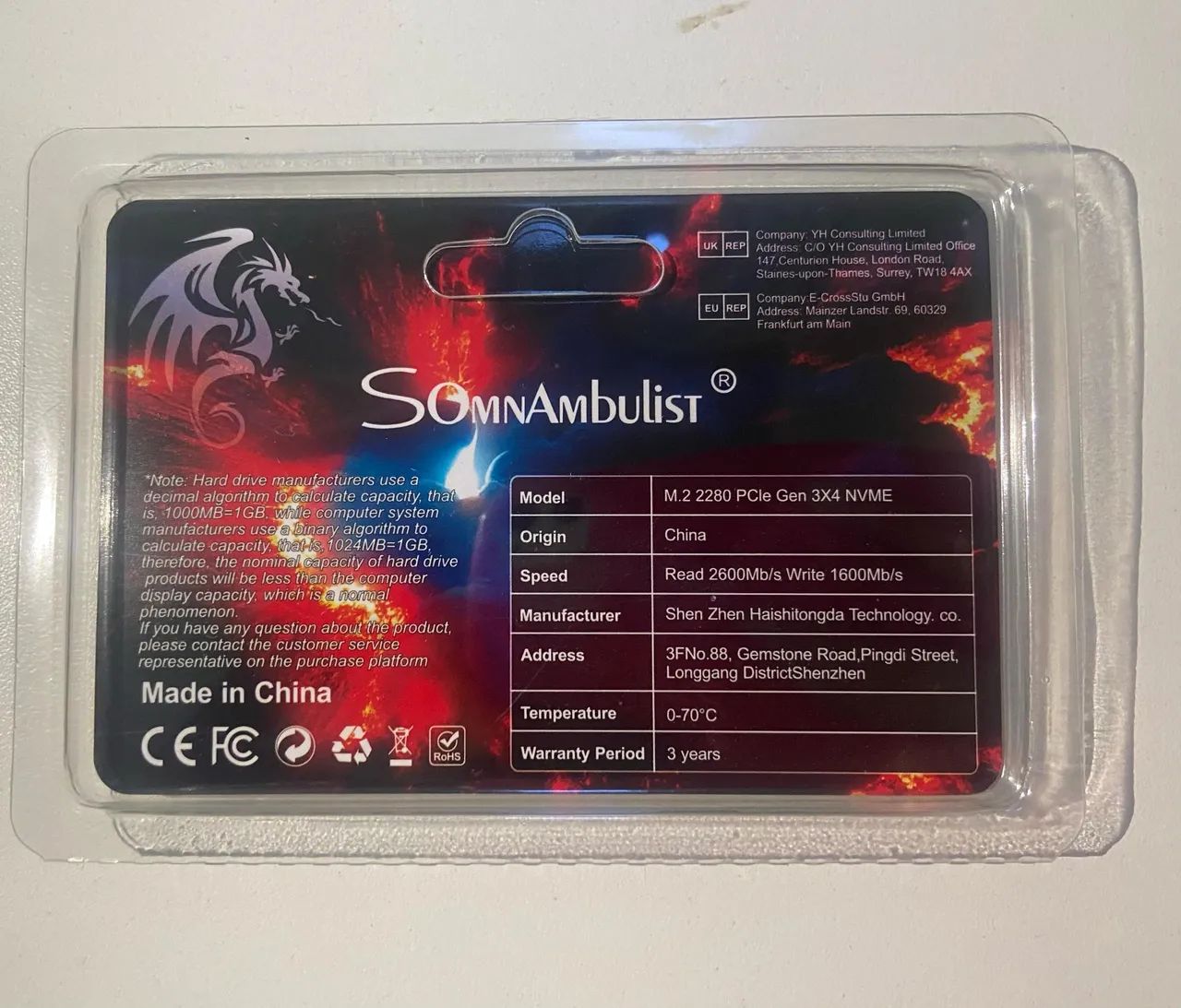 SSD M.2 NVME 256GB PCIe Gen 3x4 SOMNAmbulist - Foto 2