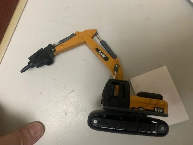 trator britadeira miniatura replica