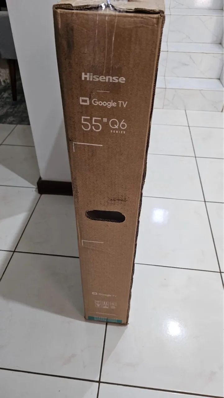 Smart TV 55" Hisense Ultra HD 4K QLED Q6N Produto Novo  - Foto 4