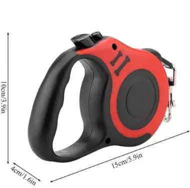Guia Pet Retrátil com 3m para Cães / Cachorros  e Gatos com até 8kg Caminhada Lazer  z656  - Foto 2