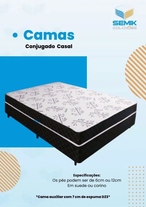 Camas box e colchões 