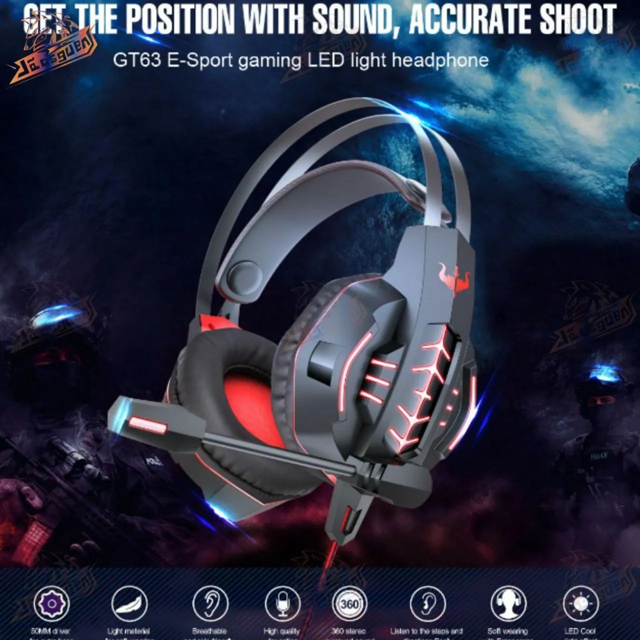 Headset Gamer com Microfone  - Foto 2