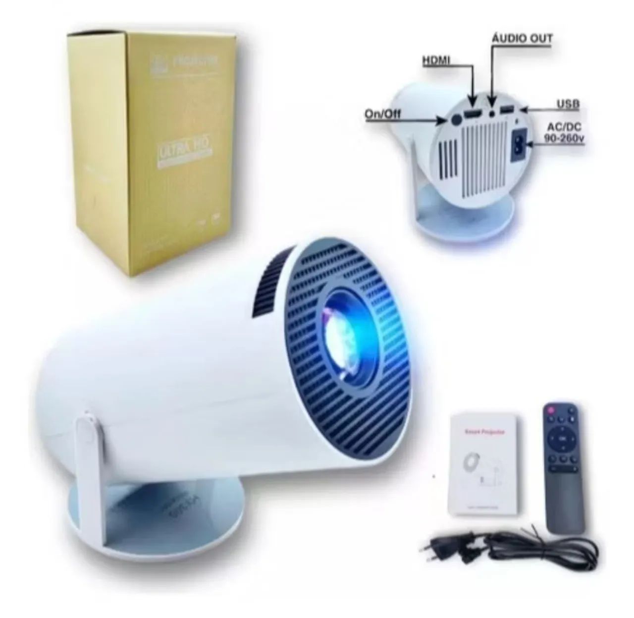 Projetor Portátil LED Ultra HD (entrego) - Foto 3