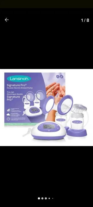 Bomba de Leite Elétrica Dupla Lansinoh Signature Pro