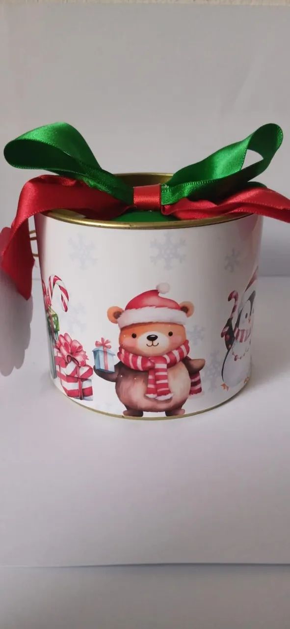 Tubo latas personalizadas Natalinas