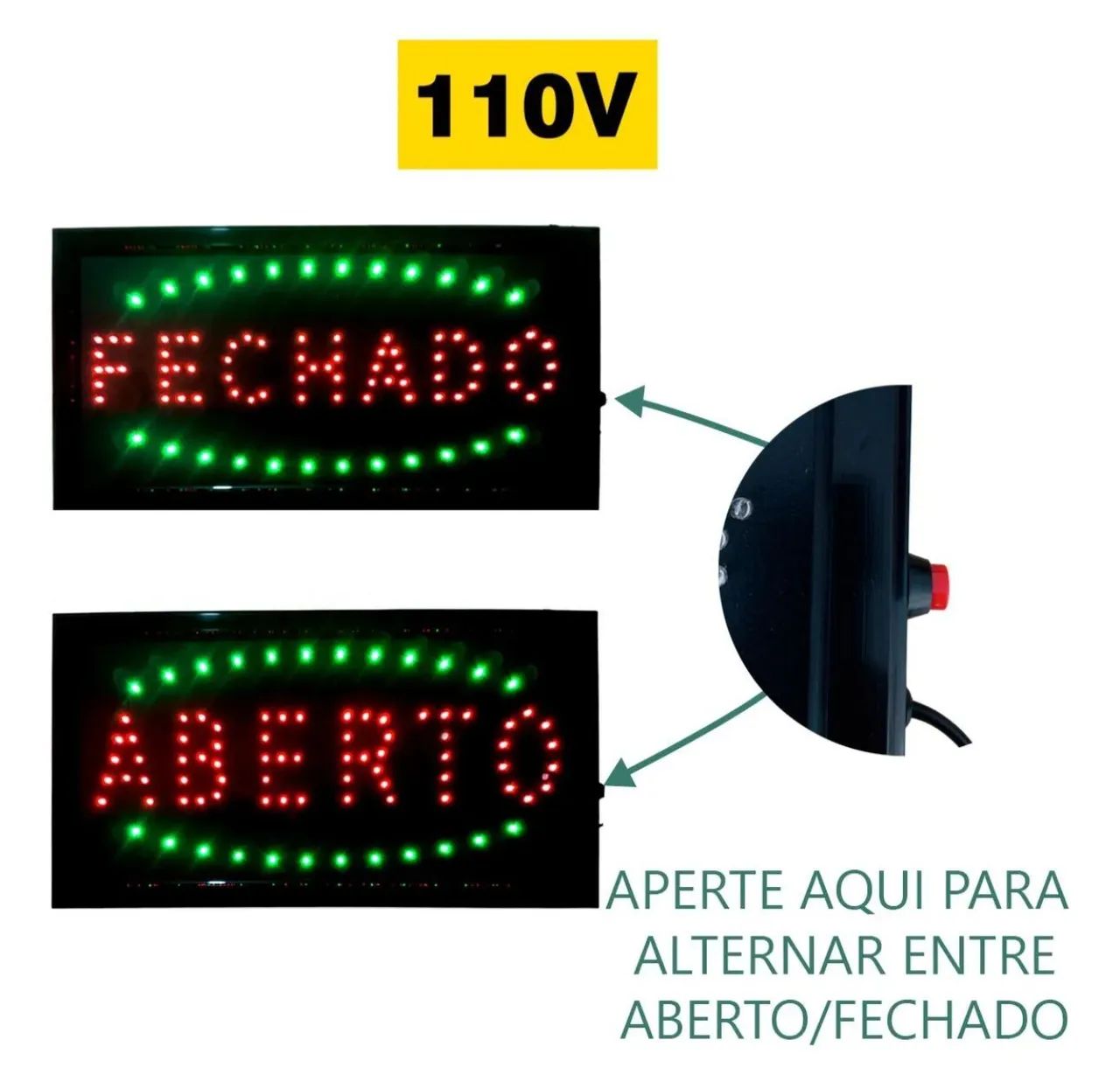 Dual-function open/closed signboard