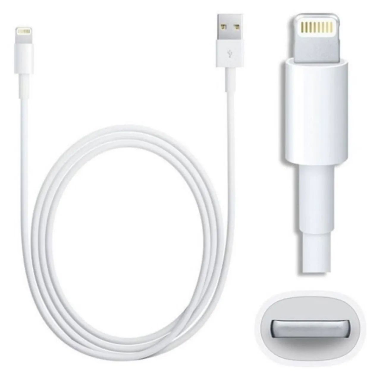 Kit 3 Cabos Lightning Apple Qualidade Premium - Carregamento Turbo