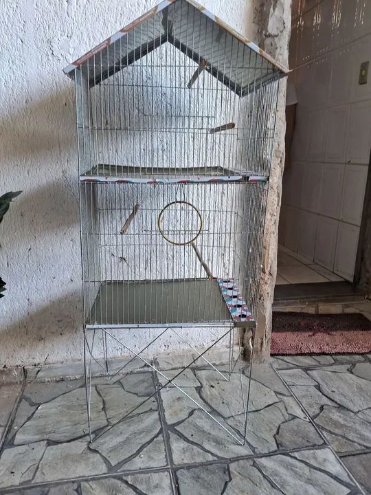 Viveiro duplo para pássaros  - Foto 2