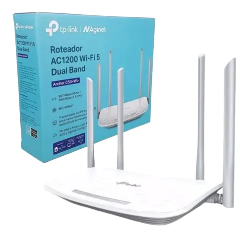 ROTEADOR TP-LINK WIFI DUAL BAND AC 1200MBPS 2,4/5GHZ - ARCHER C20-Loja Fs